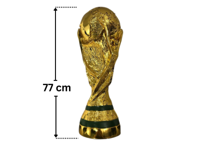 World Cup Sports Football Trophy Resin 77cm