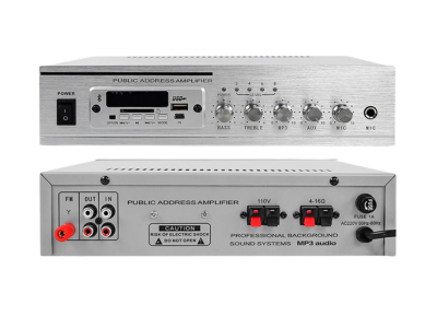 Amplifier 60W with Bluetooth and dual-zone volume control | BT-60WT