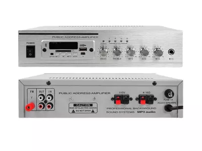 Amplifier 60W with Bluetooth and dual-zone volume control | BT-60WT