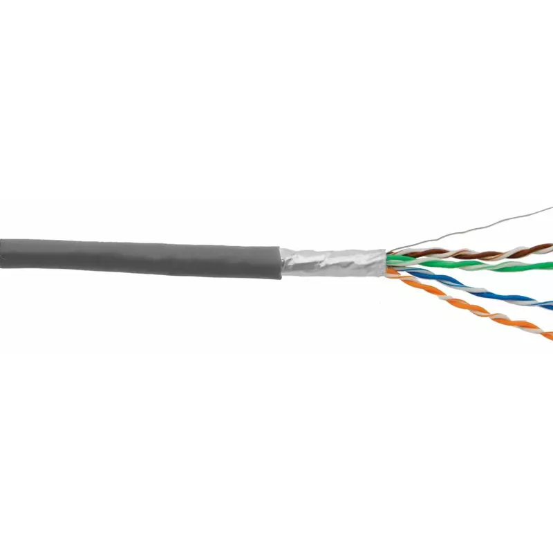 D-Link Cat6 FTP Cable Roll, 305m, 23AWG, Grey � Shielded Ethernet Cable