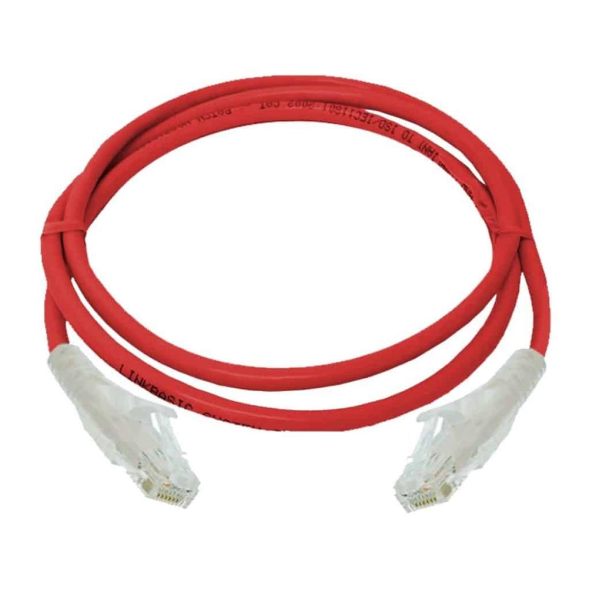 D-Link Cat6A UTP 3m Patch Cord, Red � High-Speed Ethernet Cable