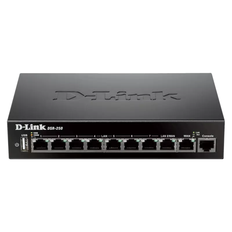 D-Link DSR-250 8-Port Gigabit VPN Router � Secure Business Networking