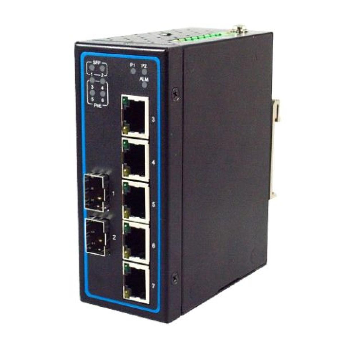 D-Link DGS-F1000-4P1T2S Industrial PoE Switch � 5-Port Gigabit + 2 SFP