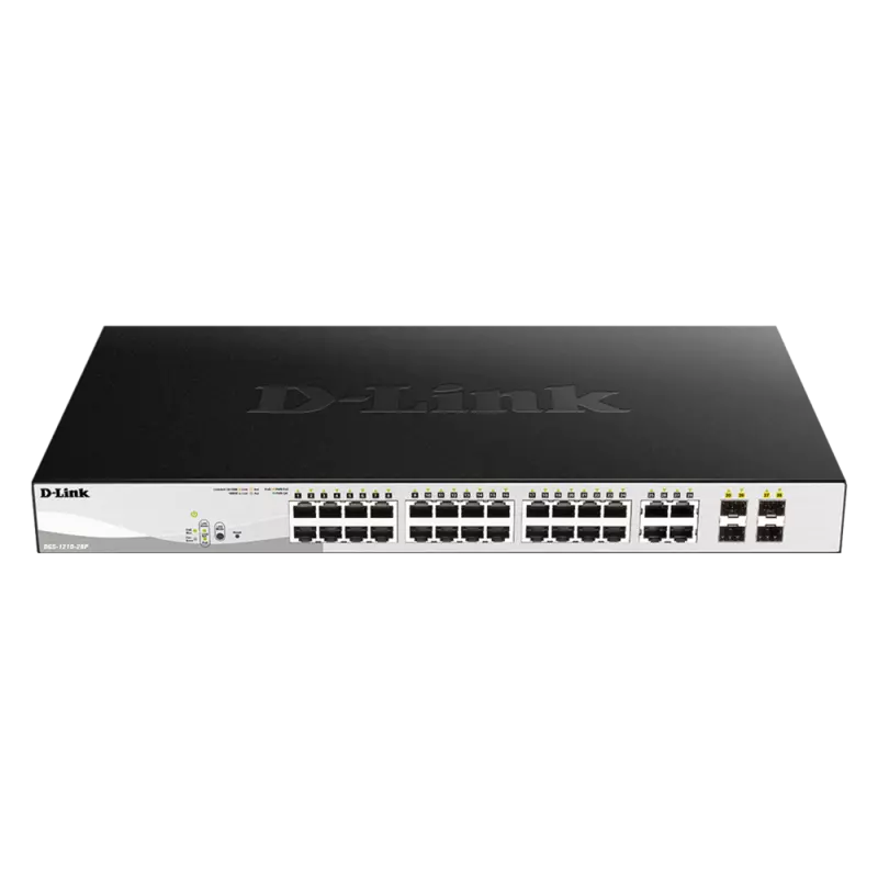 D-Link DGS-1210-28P Smart Managed PoE Switch � 28-Port Gigabit