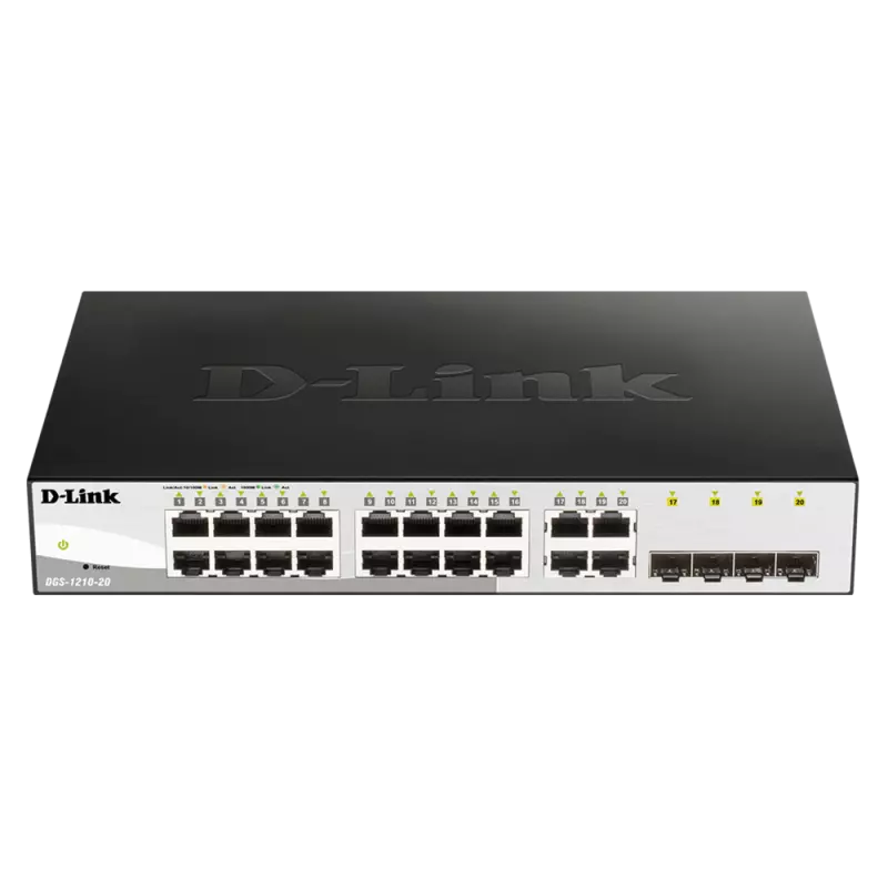 D-Link DGS-1210-20 Smart Managed Switch � 20-Port Gigabit Networking