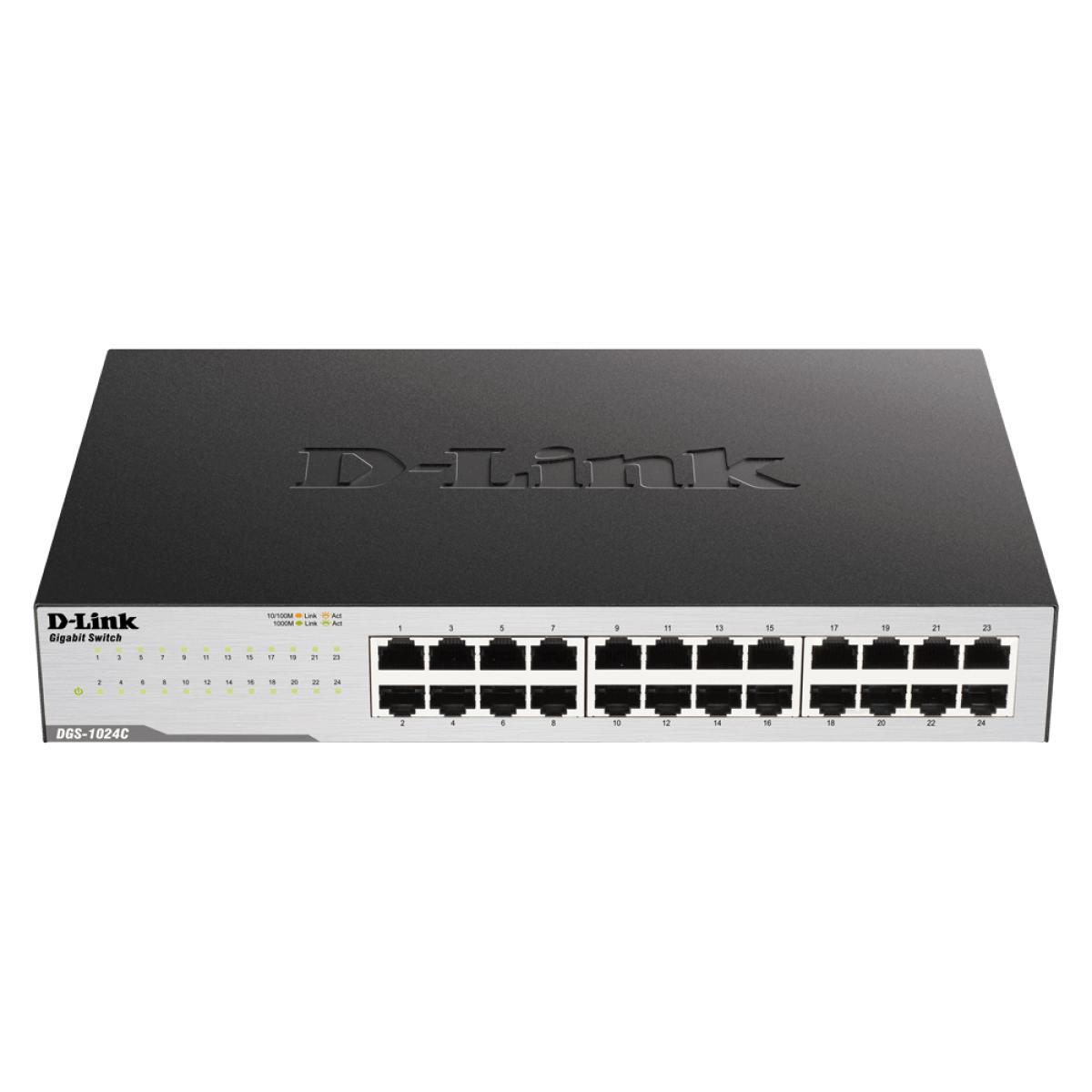 D-Link DGS-1024C 24-Port Gigabit Unmanaged Switch � High-Speed Networking
