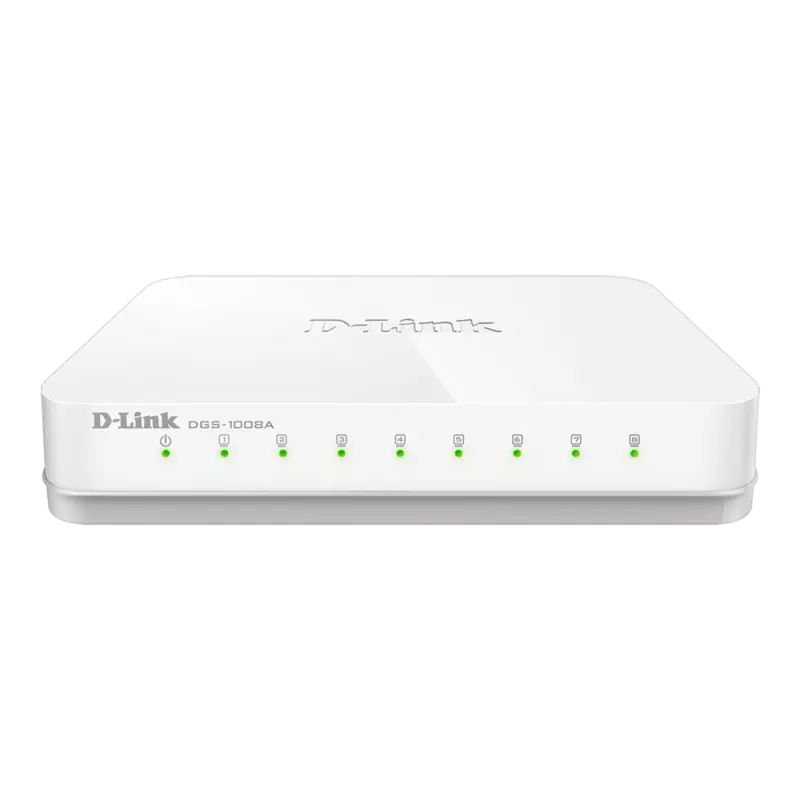 D-Link DGS-1008A 8-Port Gigabit Desktop Switch � Easy Plug-and-Play