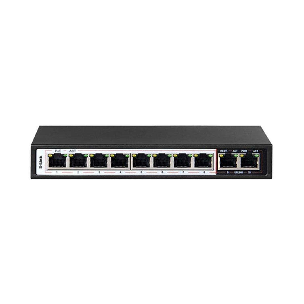 D-Link DES-F1010P-E 10-Port PoE Surveillance Switch � Long-Range 10/100