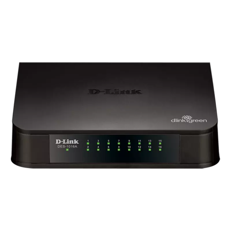 D-Link DES-1016A 16-Port 10/100 Unmanaged Switch � Easy Networking