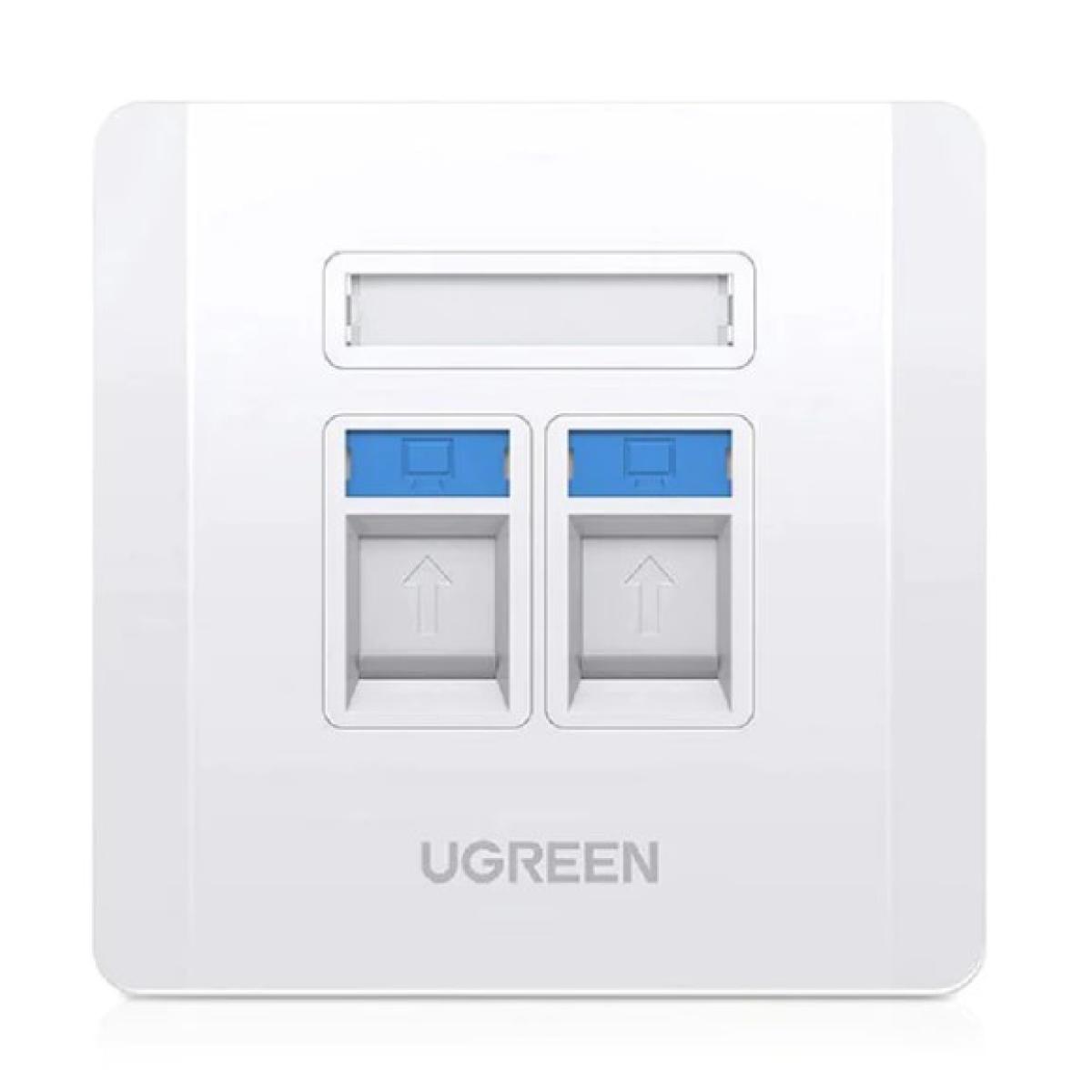 UGREEN NW144 Dual-Port Wall Plate