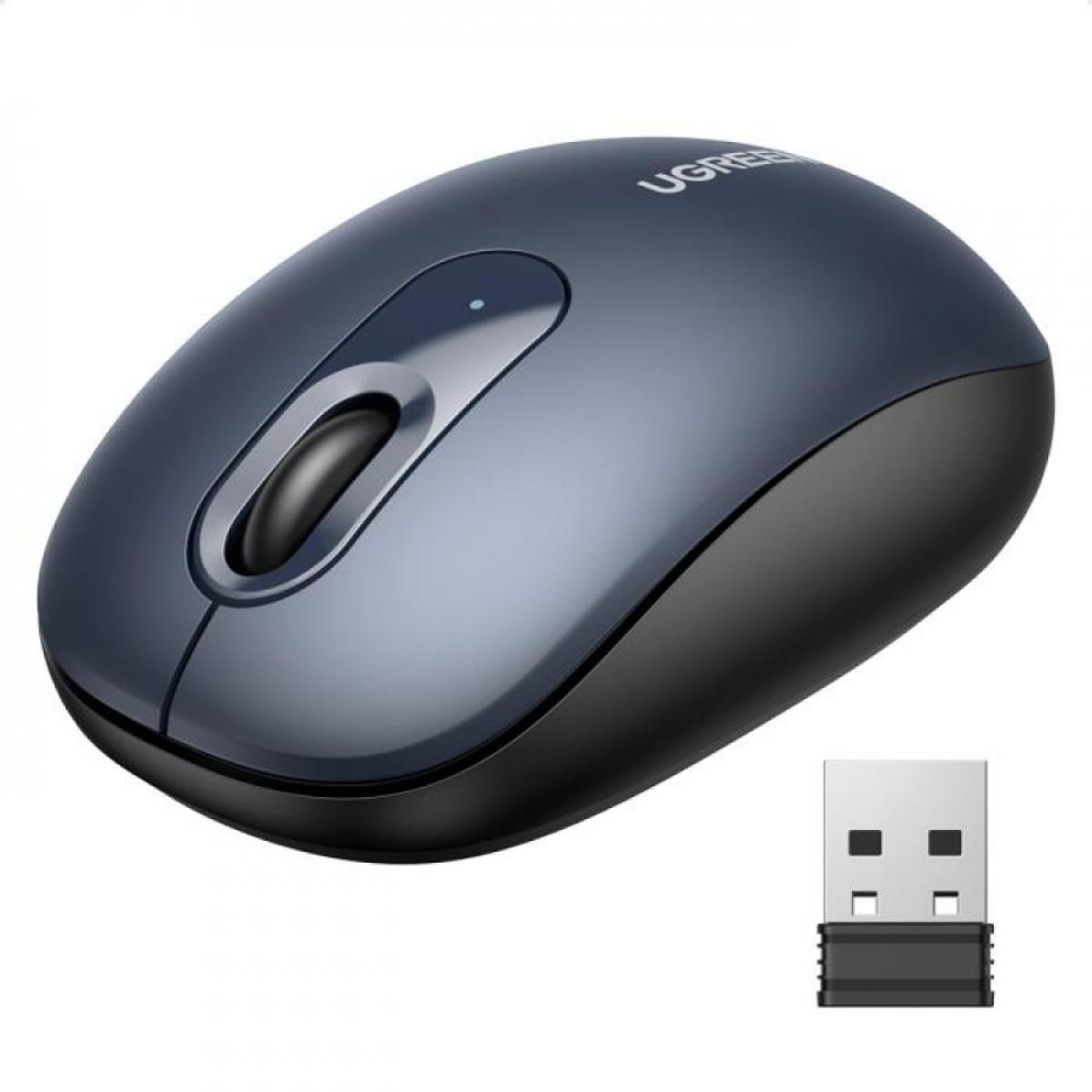 UGREEN MU105 Wireless Mouse 2.4G with USB Receiver - Midnight Blue
