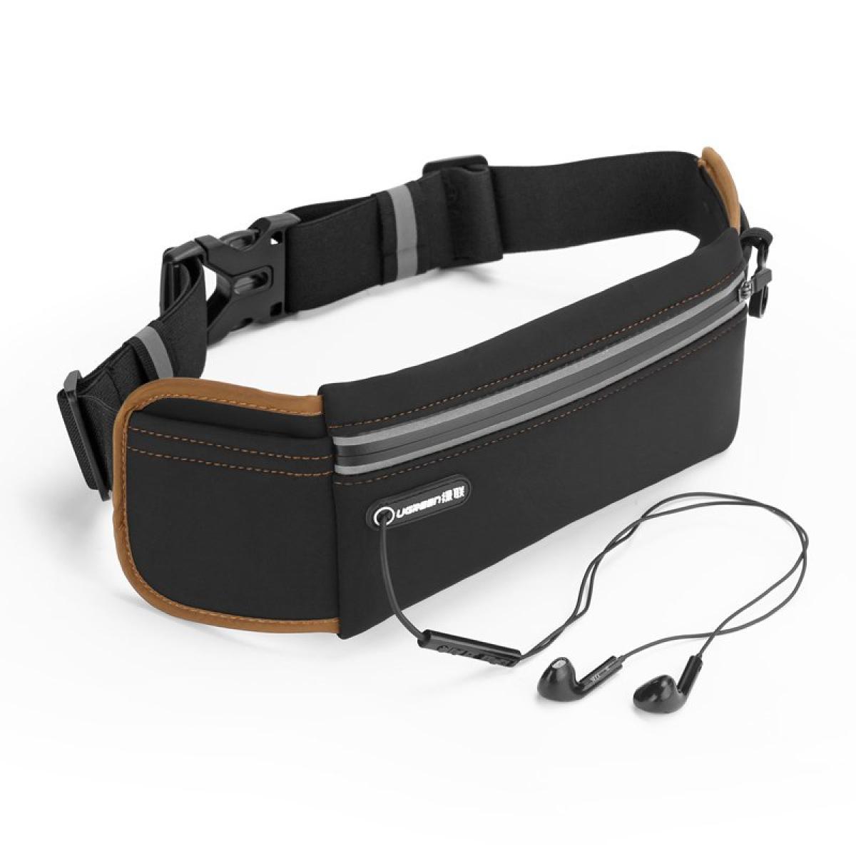 Ugreen LP112 Reflective Running Belt with Headphone Outlet - Black