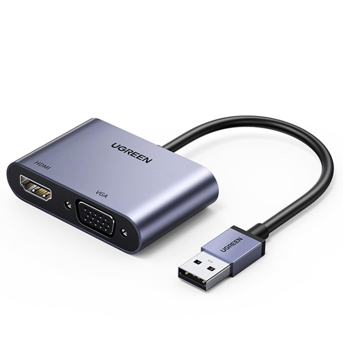 Ugreen CM449 USB 3.0 to HDMI & VGA Converter