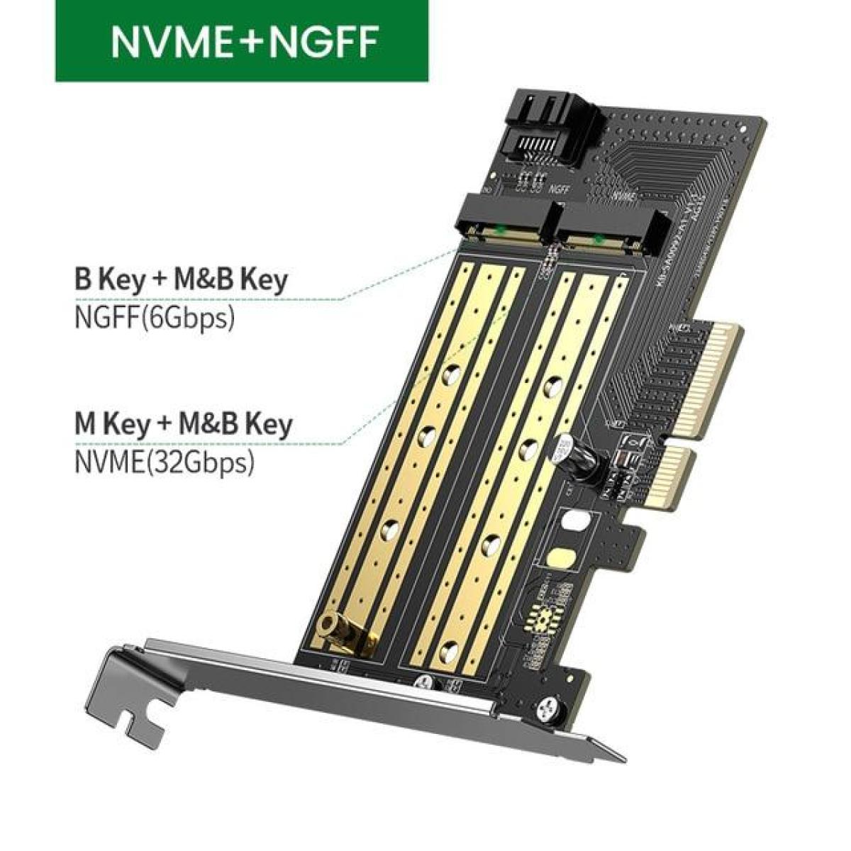 Ugreen CM302 M.2 NVMe to PCIe 3.0 Express Card with M.2 SATA