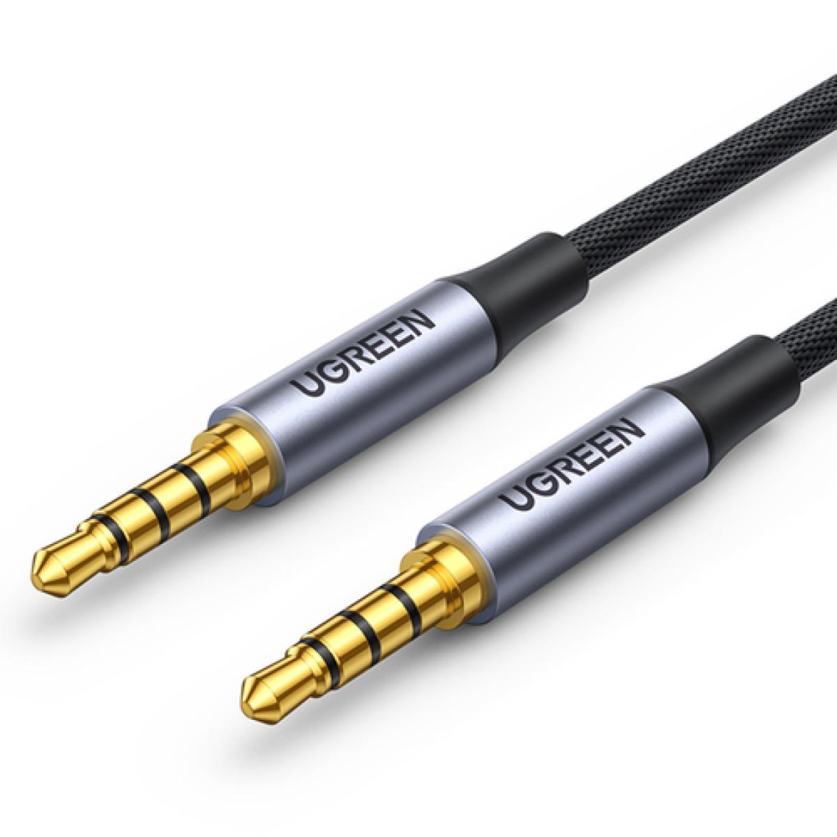 Ugreen AV183 3.5mm Male-to-Male 4-Pole AUX Cable 1.5m - Black
