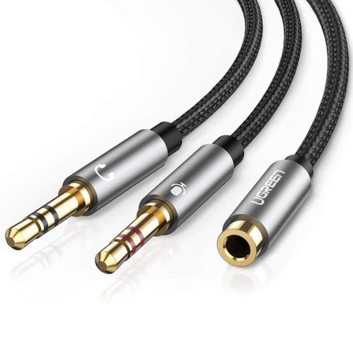 Ugreen AV140 3.5mm Headphone Audio Splitter Cable - Black