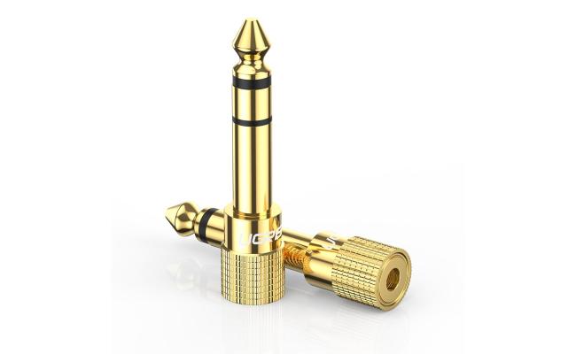 UGREEN 6.35mm Male to 3.5mm Female Audio Adapter, 2-Pack