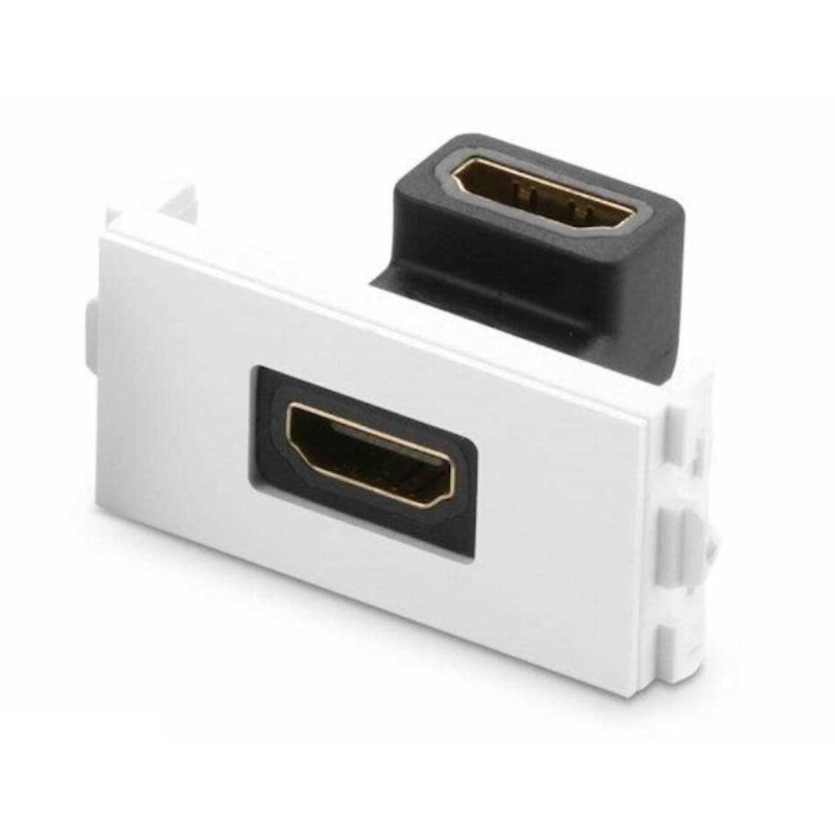 UGREEN HDMI L-Shape Socket Panel - White
