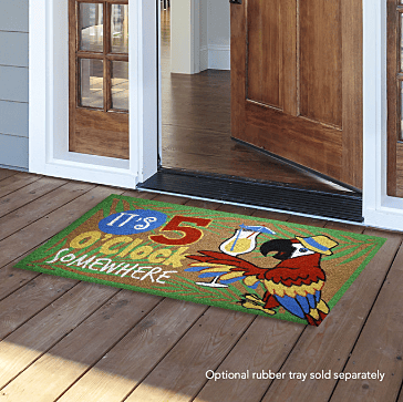 It's 5 O'clock Summer Coir Doormat