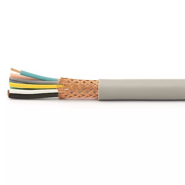 07Cx2,5mm2 braid screen, grey