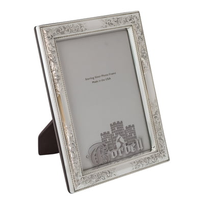 Sterling Silver Frame Nostalgia Design with Wood Back 8 x 10 Sterling Silver Frame Nostalgia Design with Wood Back 8 x 10