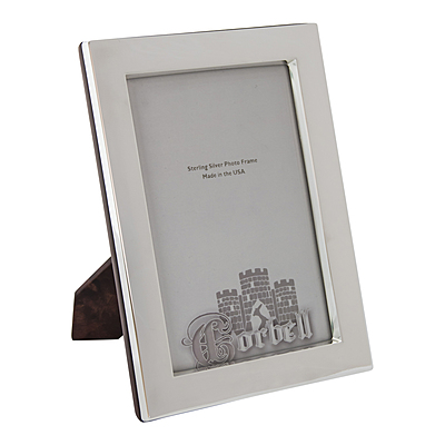 Elegante Sterling Silver/ Wood Back Frame With Beveled Glass Elegante Sterling Silver/ Wood Back Frame With Beveled Glass