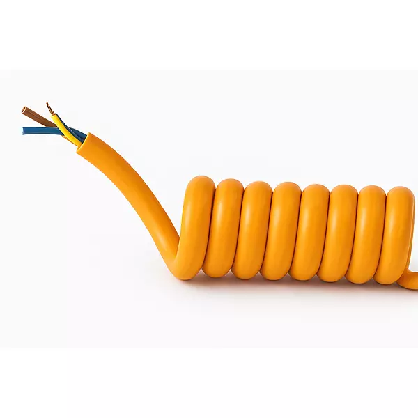 4Cx2,5mm2 PUR Coiled cable,