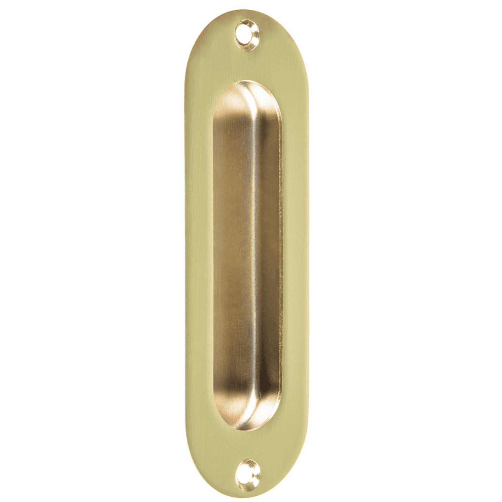 Jaladera de embutir ovalada acabado latón brillante, HERMEX-JALE-12 / 48992