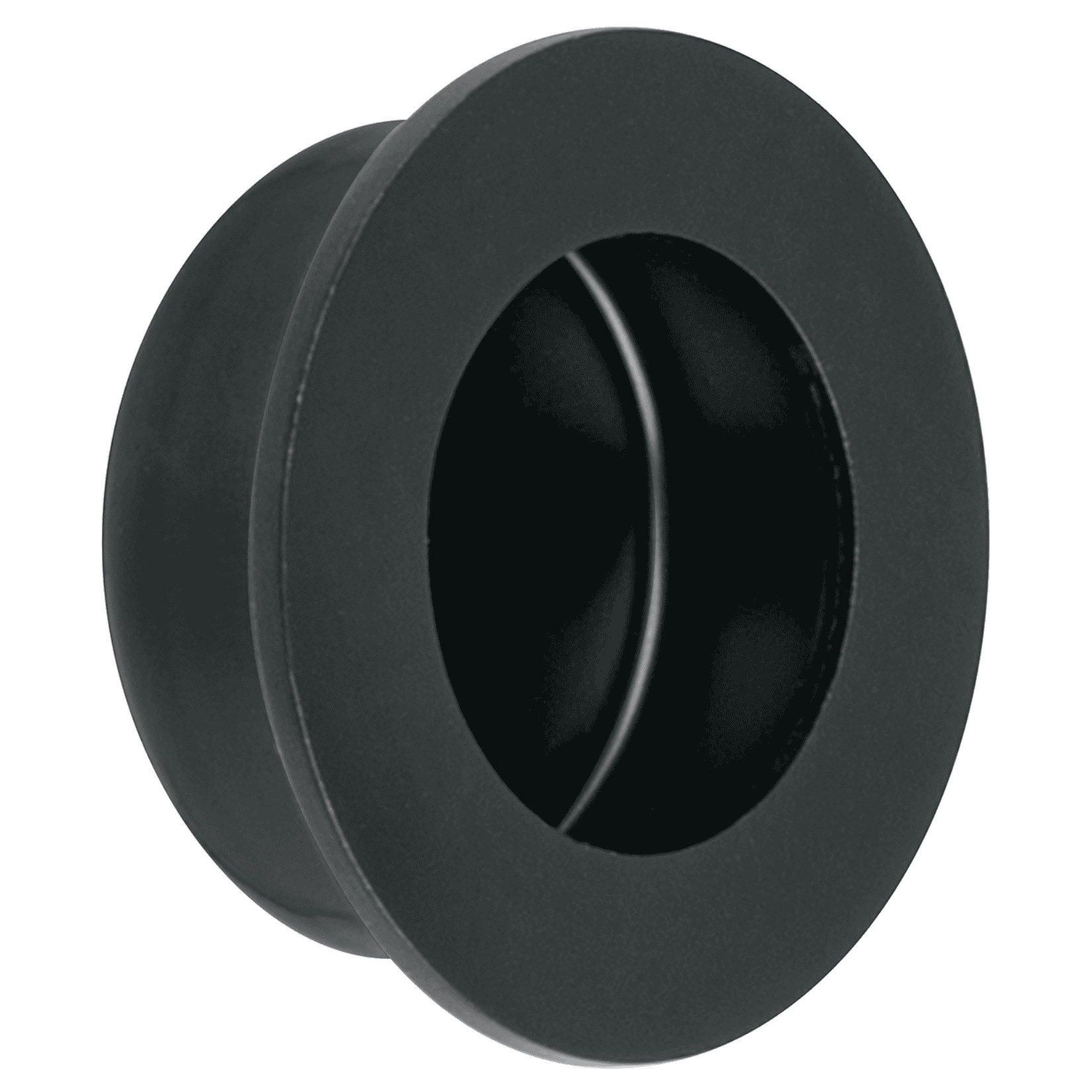 Jaladera de embutir circular No. 4 acabado negro-JALED-64 / 47803