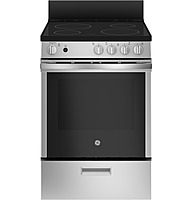 GE® JAS640RMSS 24" Free-Standing Smooth Top Front Control Range GE® JAS640RMSS 24" Free-Standing Smooth Top Front Control Range