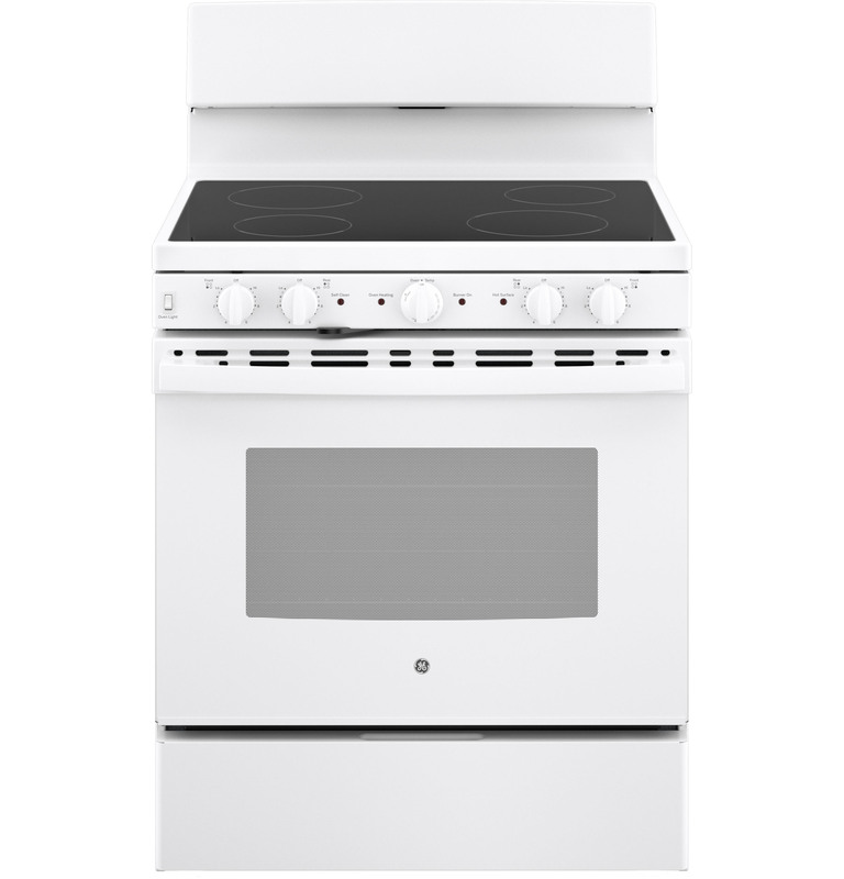GE® JB480DTBB 30” Free-standing Electric Radiant Smooth Cooktop Range