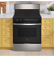 GE® JB480 30” Free-standing Electric Radiant Smooth Cooktop Range