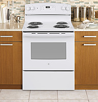 GE® JBS360DMWW ENERGY STAR® 30" Free-Standing Electric Coil Burner Range