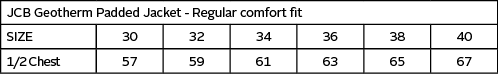 JCB Geotherm Padded Jacket