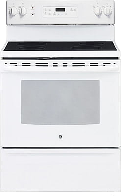 GE 30" White Electric Range
