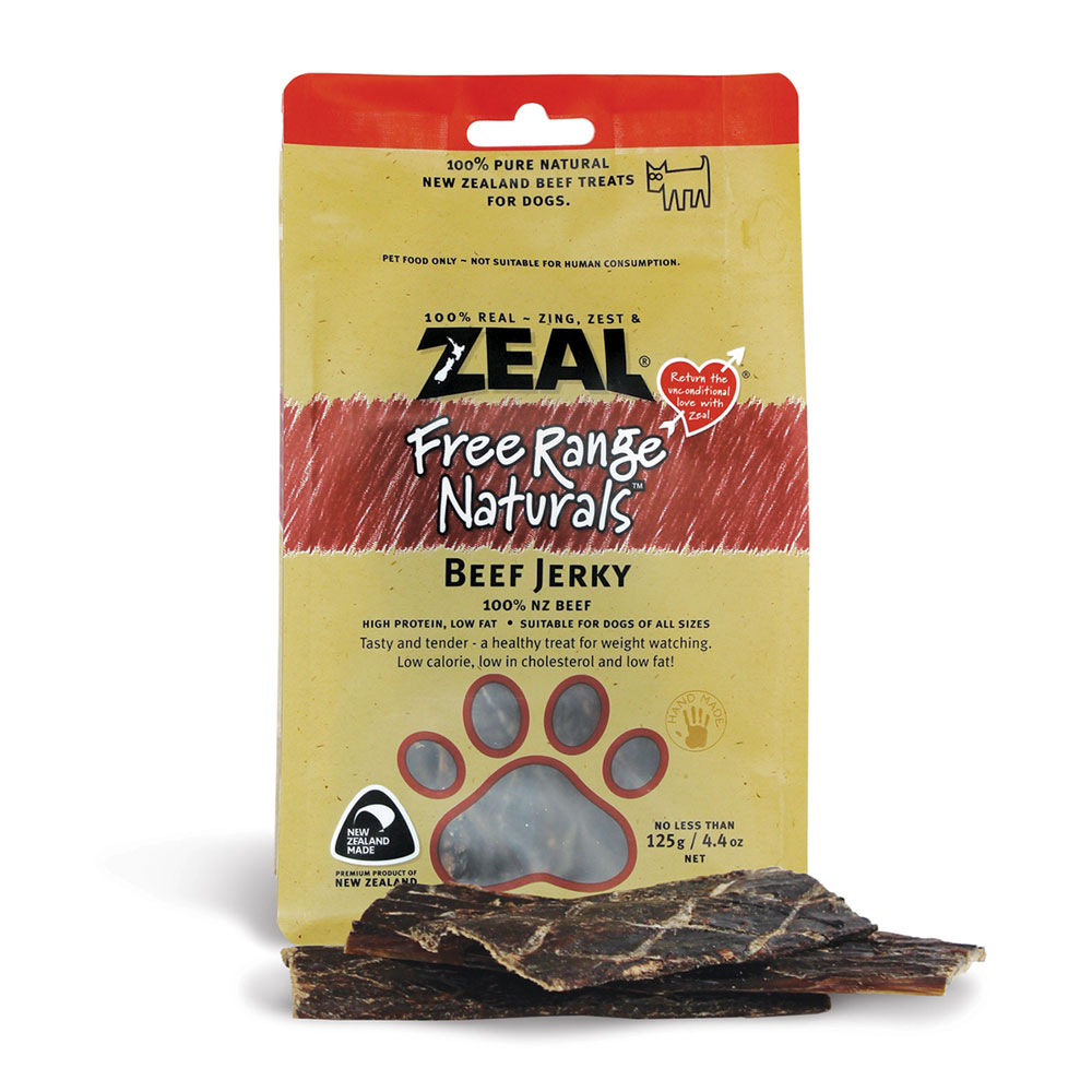 Zeal Beef Jerky (125g) Dog Treat Zeal Beef Jerky (125g) Dog Treat