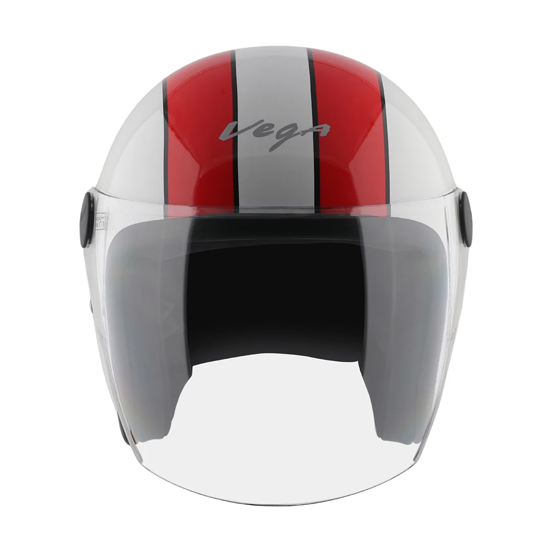 VEGA JET 777 DX LONG VISOR WHITE RED C/V (L)