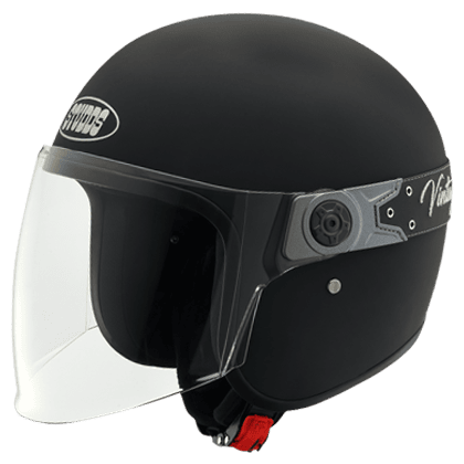 STUDDS JETSTAR VINTAGE WITH VISOR MATT BLACK C/V (L)