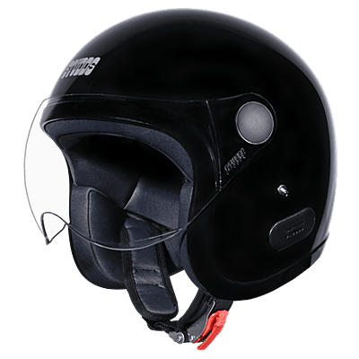 STUDDS JET WITH SHORT VISOR BLACK (XL)