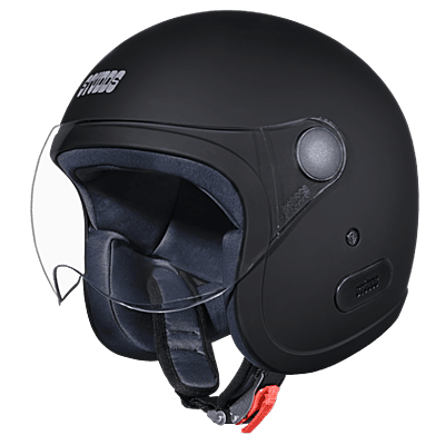 STUDDS JET WITH SHORT VISOR MATT BLACK (L)
