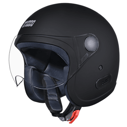 STUDDS JET WITH SHORT VISOR MATT BLACK (L)