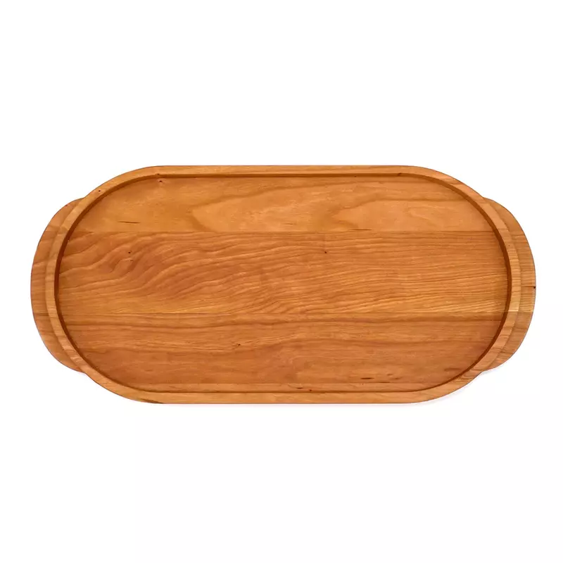 Cherry Serving & Charcuterie Board – Oval (18″)