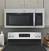 GE® JNM3163RJSS 1.6 Cu. Ft. Over-the-Range Microwave Oven with Recirculating Venting