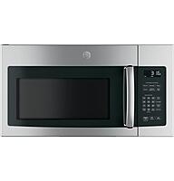 GE® JNM3163RJSS 1.6 Cu. Ft. Over-the-Range Microwave Oven with Recirculating Venting