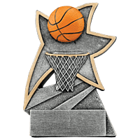 Jazz Star Resin Trophy-Basketball