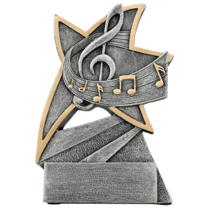 Jazz Star Resin Trophy-Music
