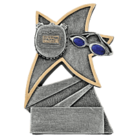 Jazz Star Resin Trophy-Swimming