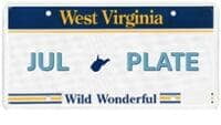 July WV Plates