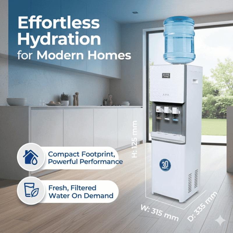 Dimension of Atlantis Jumbo Plus Floor Standing Water Dispenser-HCN