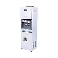 High-capacity Atlantis Jumbo Plus bottled water dispenser with hot and cold taps. High-capacity Atlantis Jumbo Plus bottled water dispenser with hot and cold taps.
